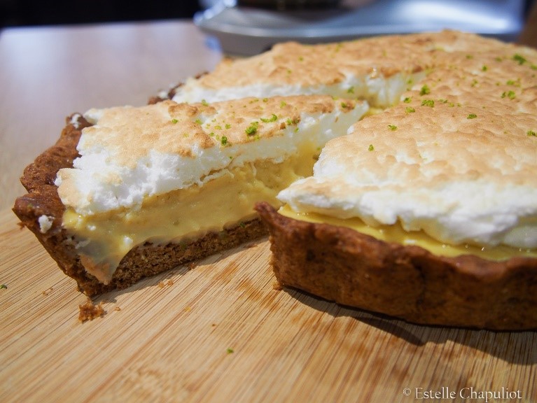 Tarte crémeuse au citron vert