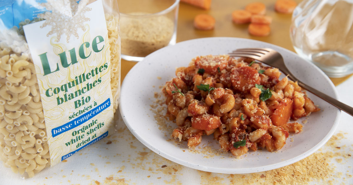 One pot pasta à la sauce bolognaise végétale