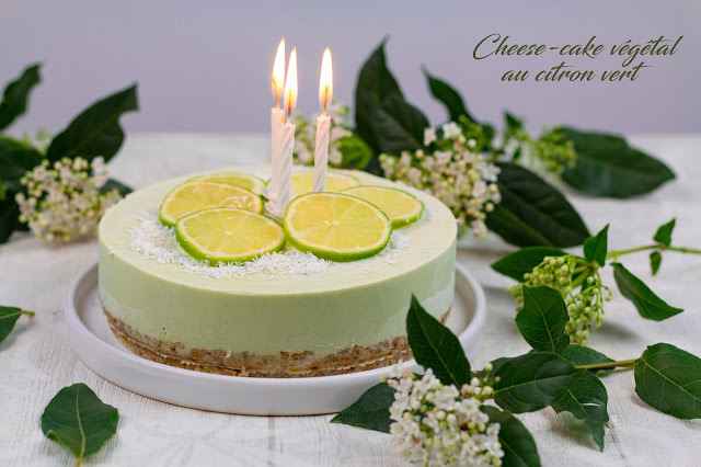Cheese-cake végétal au citron vert