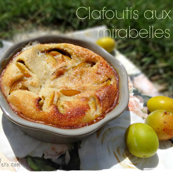 Clafoutis aux mirabelles sans gluten et sans lait