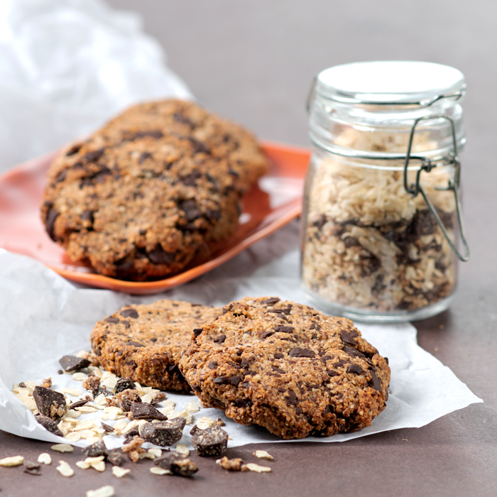 Cookies à la poudre d'amande et chocolat