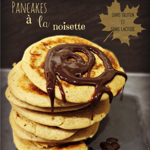 Pancakes à la noisette sans gluten et sans lait