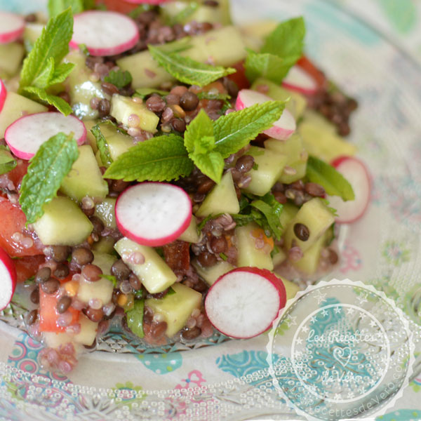 Taboulé quinoa-lentilles beluga