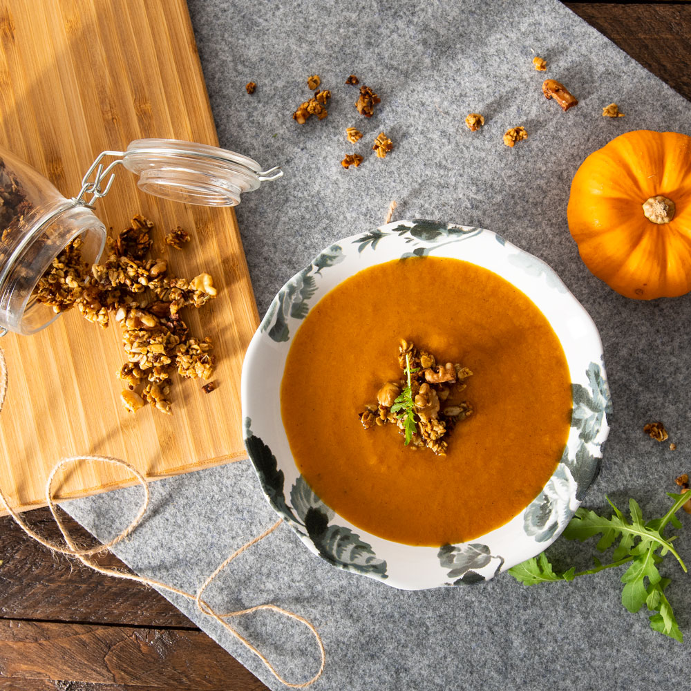 Soupe orange d'automne