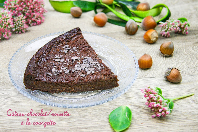 Gâteau chocolat et noisette à la courgette