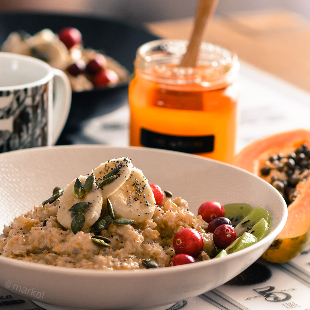 Porridge avoine et fruits