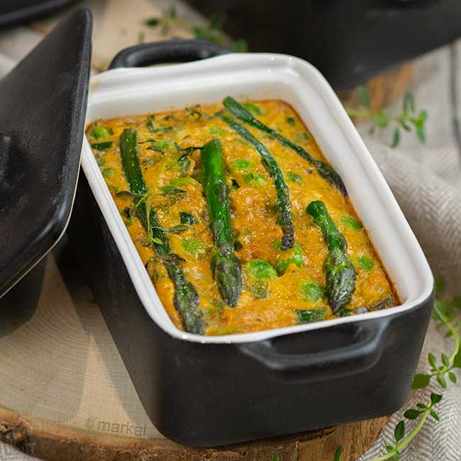 Flan du printemps aux petits légumes