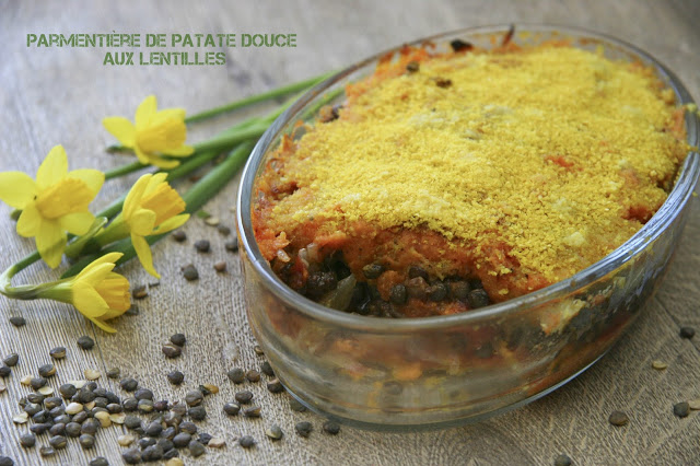 Parmentière de patate douce aux lentilles