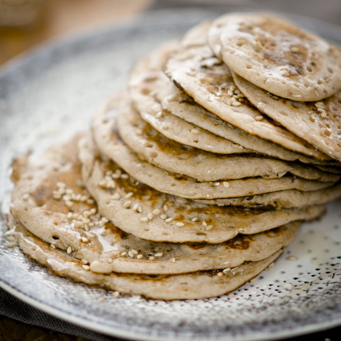 Crêpes à la farine de châtaigne végan