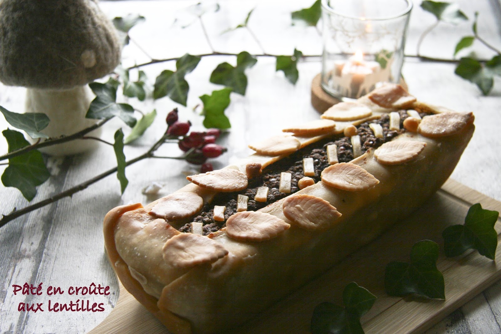 Pâté en croûte aux lentilles