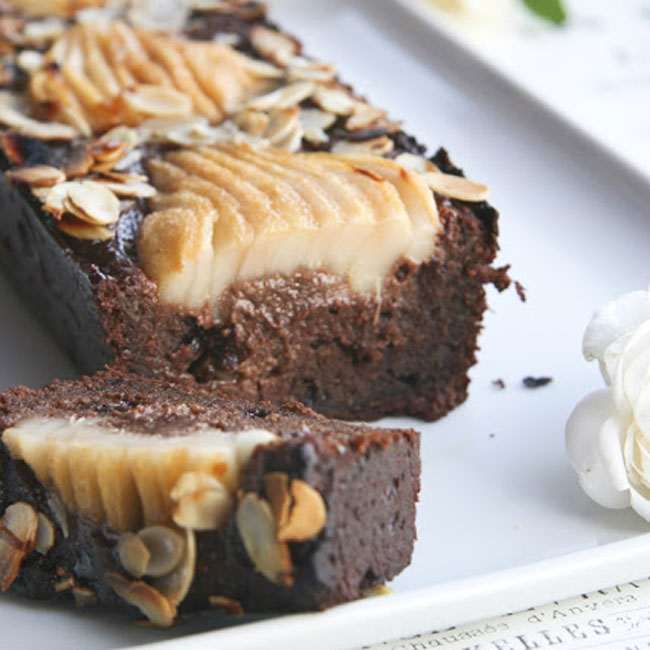 Fondant au chocolat à la poire