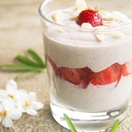 Crème de sarrasin à la fraise