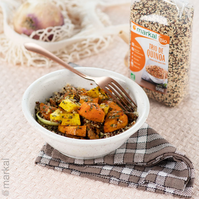 Trio de quinoa et ses légumes d'automne