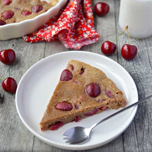 Clafoutis végétal aux cerises