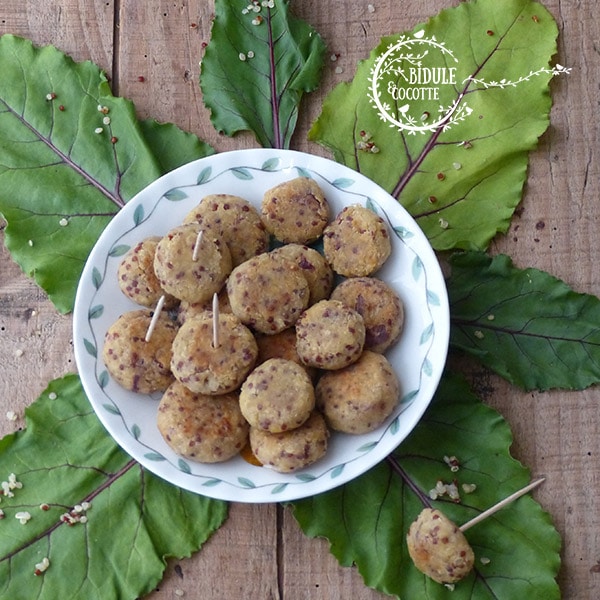 Mini falafels au duo de quinoa