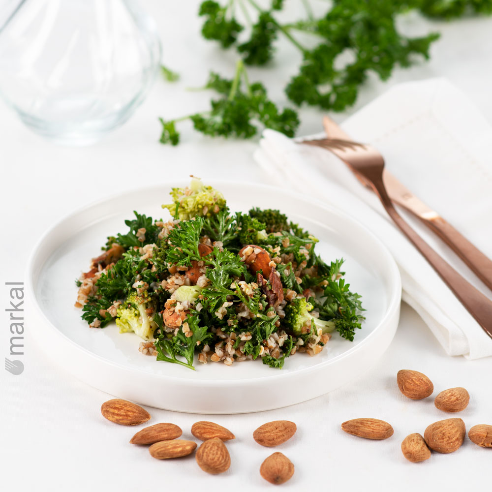 Salade de Spelta® aux légumes verts et amandes