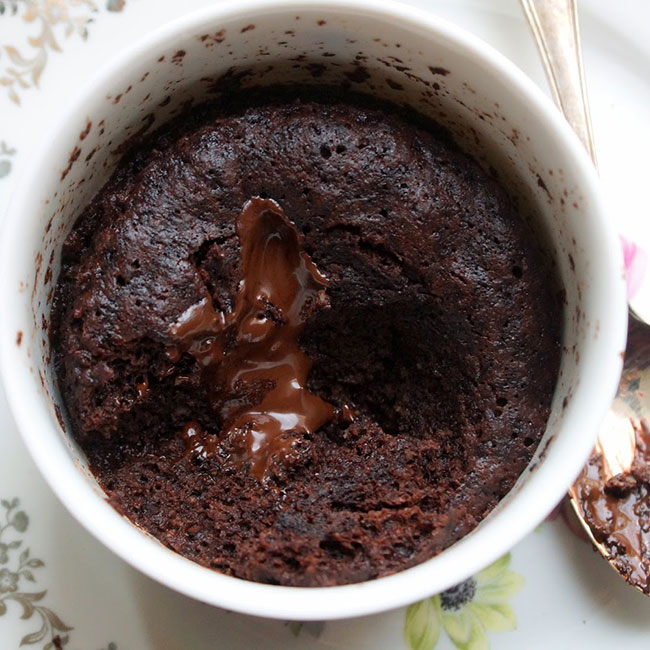 Mug cake moelleux au chocolat