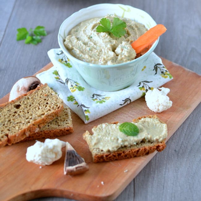 Tartinade au tofu soyeux et olives vertes