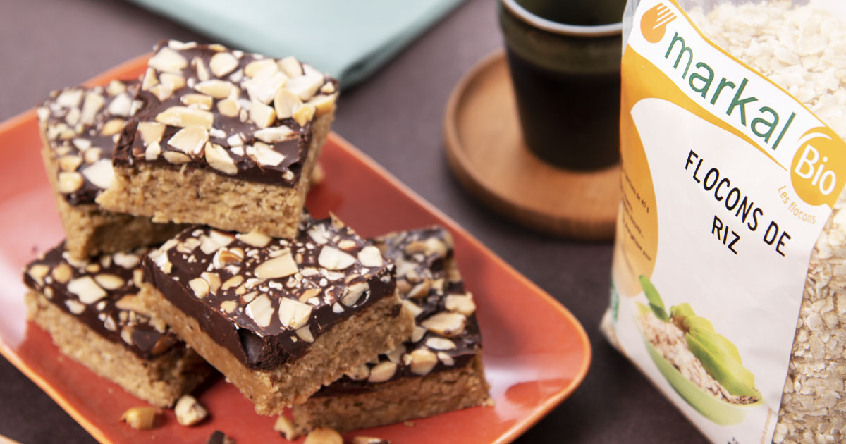 Peanut butter & chocolate fudge bars