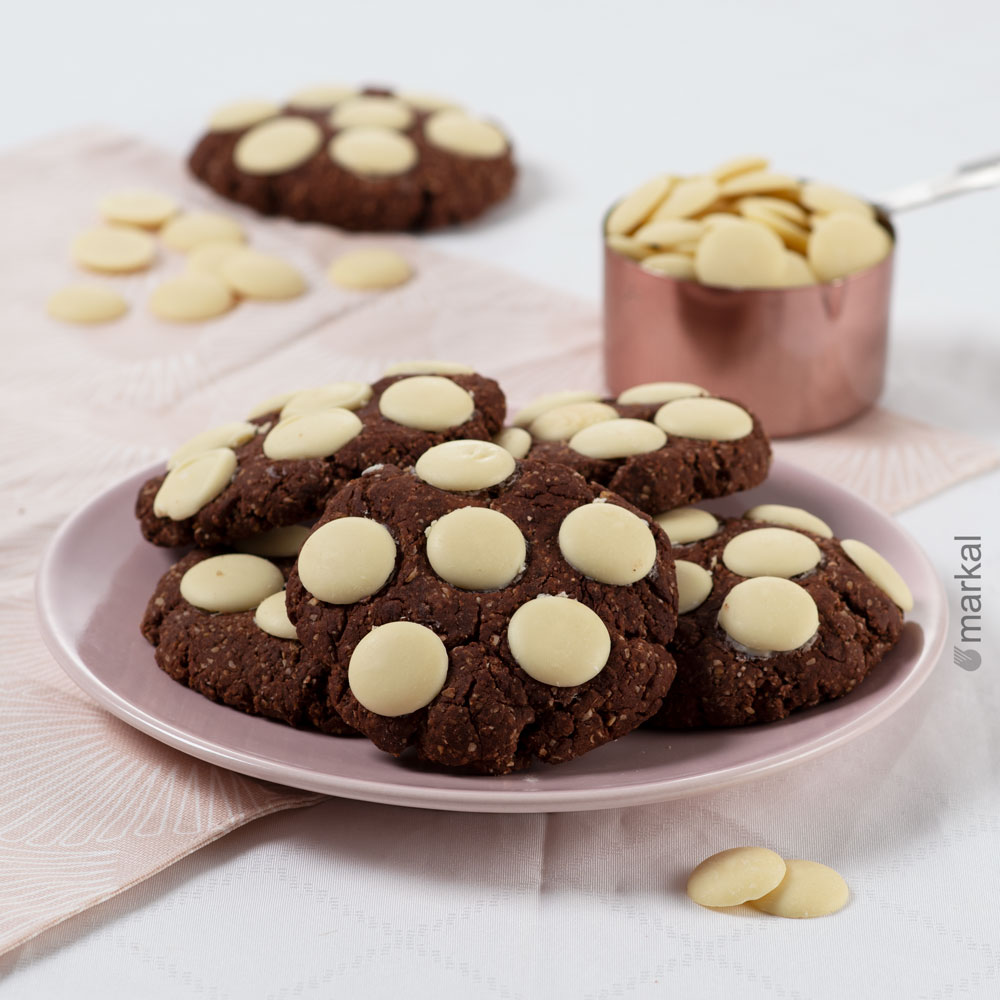 Cookies 100% chocolat noir et blanc