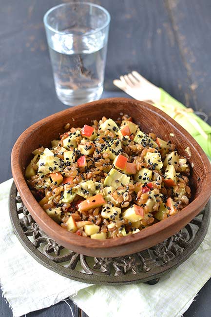 Salade de petit épeautre à l'avocat