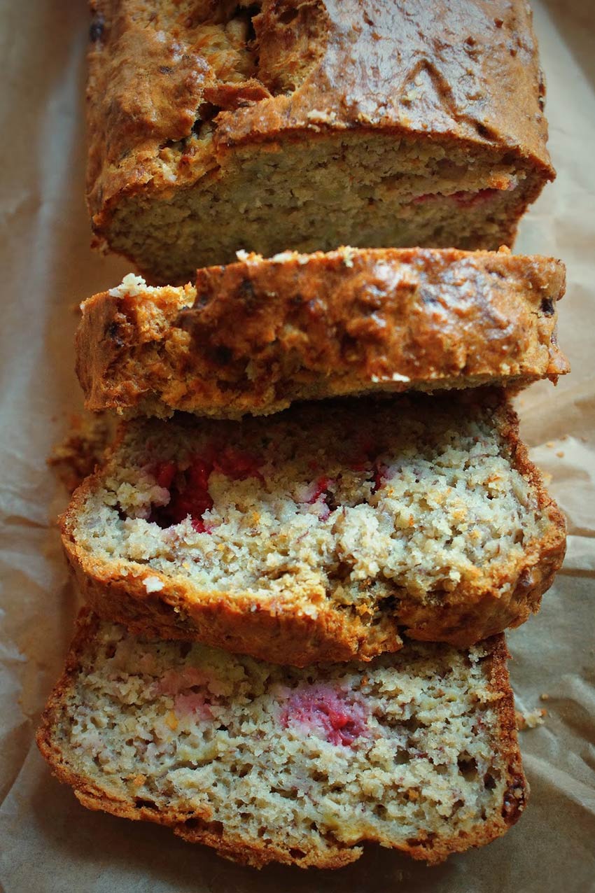 Banana cake aux framboises