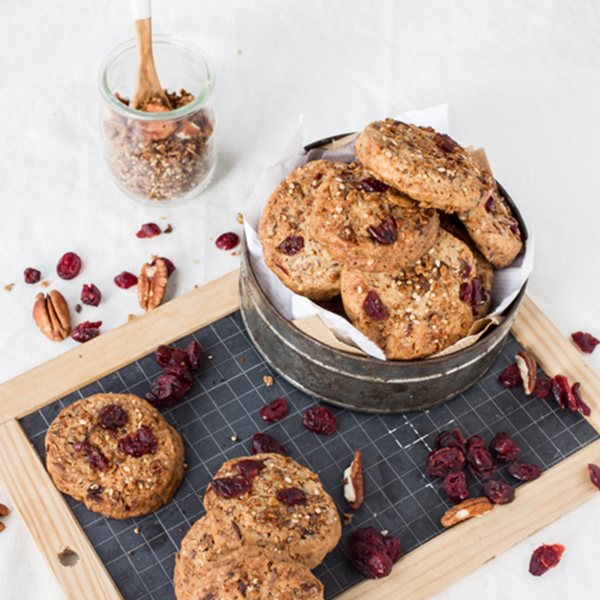 Cookies cranberries et noix de pécan façon granola