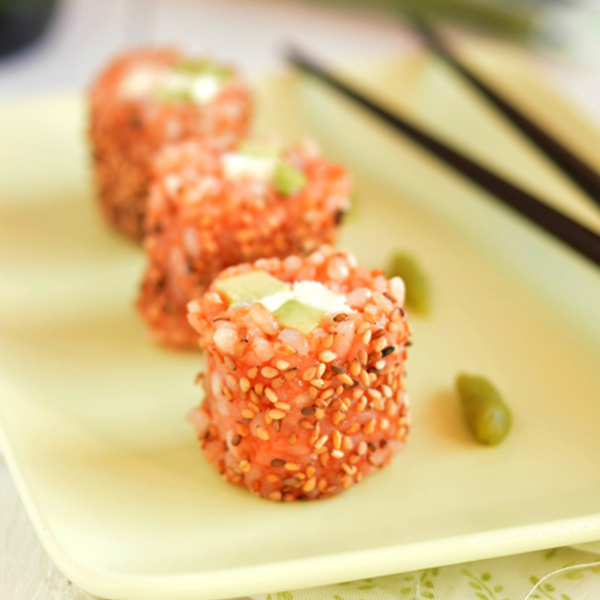 Maki végétarien tomate avocat fromage