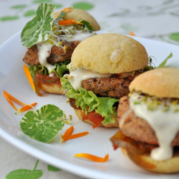 Burgers végétariens à la brésilienne