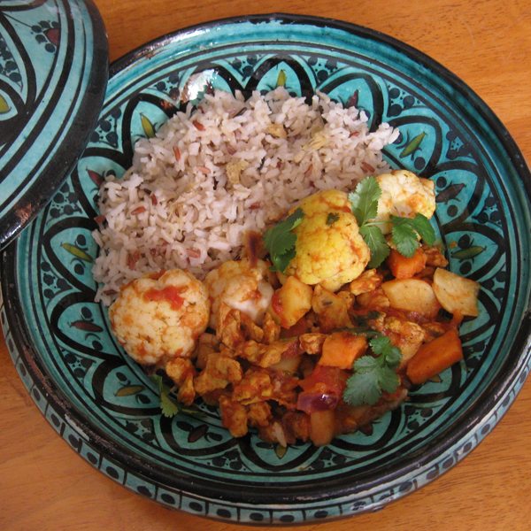 Curry végétarien de légumes d'hiver