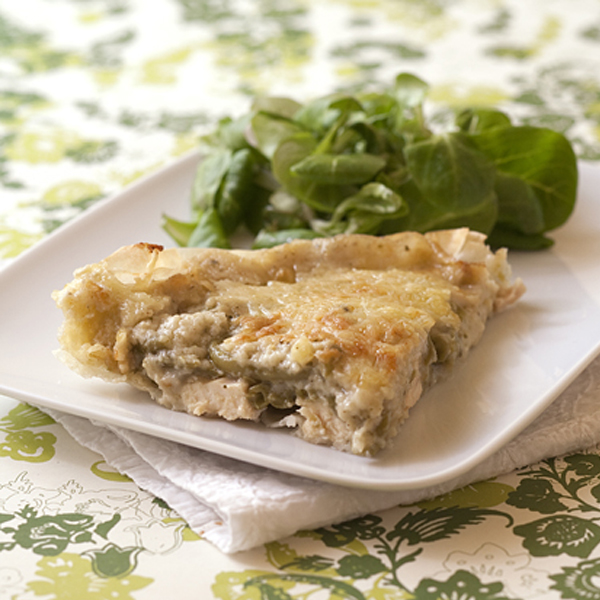 Tarte légère au poulet