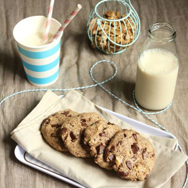 Cookies vegan sarrasin, noix et chocolat
