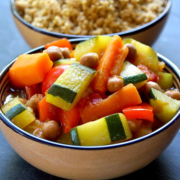 Couscous de légumes et semoule au son d'avoine