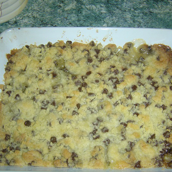 Crumble poire chocolat