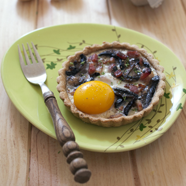 Tartelettes champignons lardons