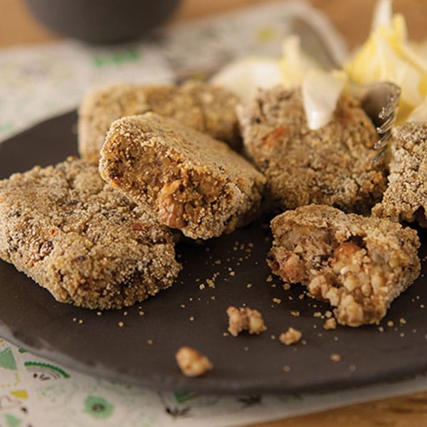 Croquettes de boulgour, lentilles et parmesan