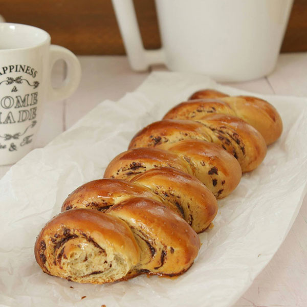 Brioche chocolat noisette