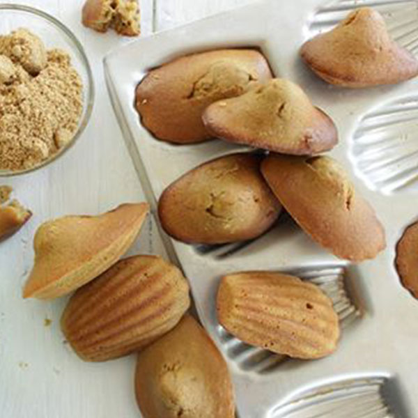 Madeleine au sucre complet