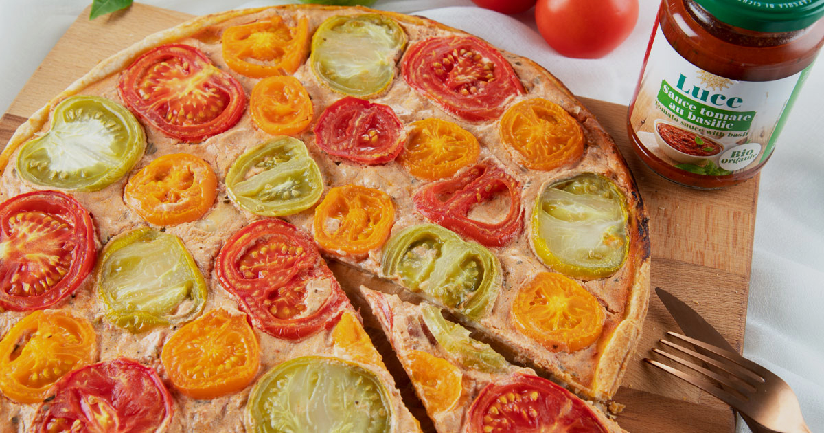 Tarte fine basilic 3 tomates