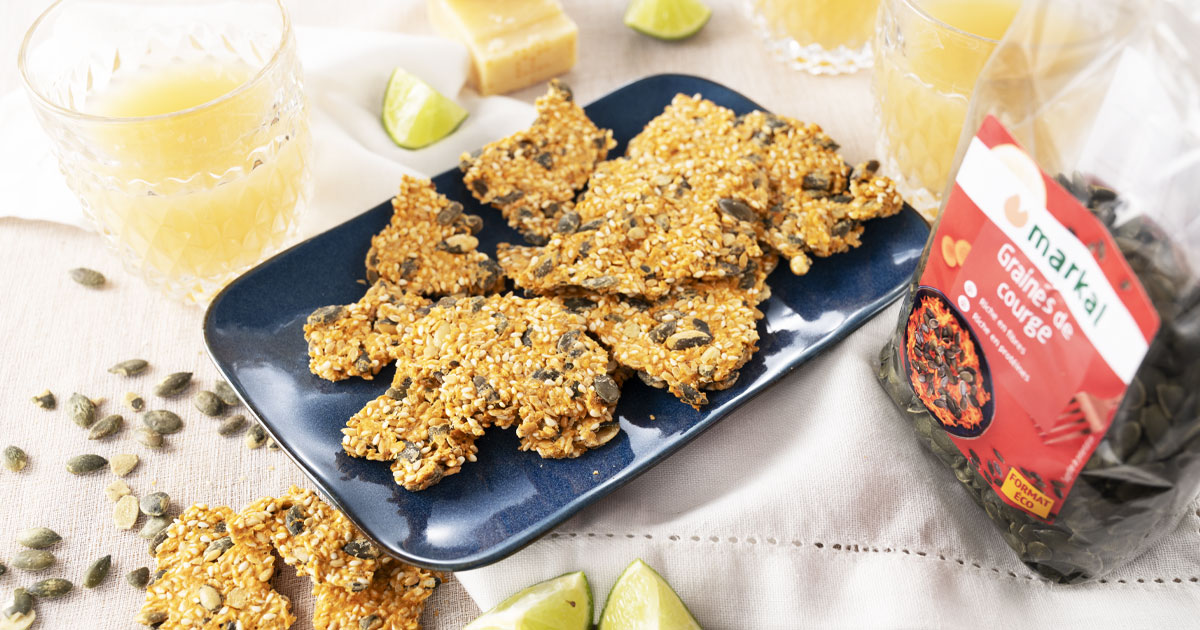 Craquers aux graines de courges