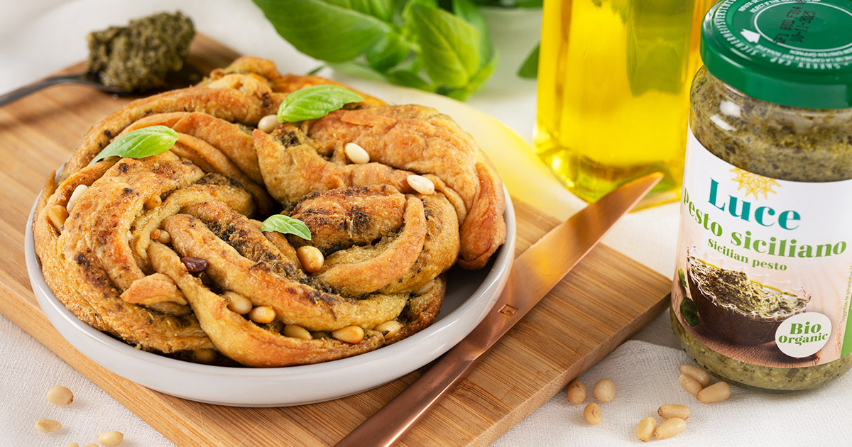 Babka au pesto végan