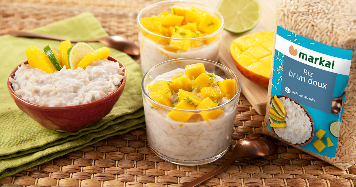 Riz gluant à la mangue