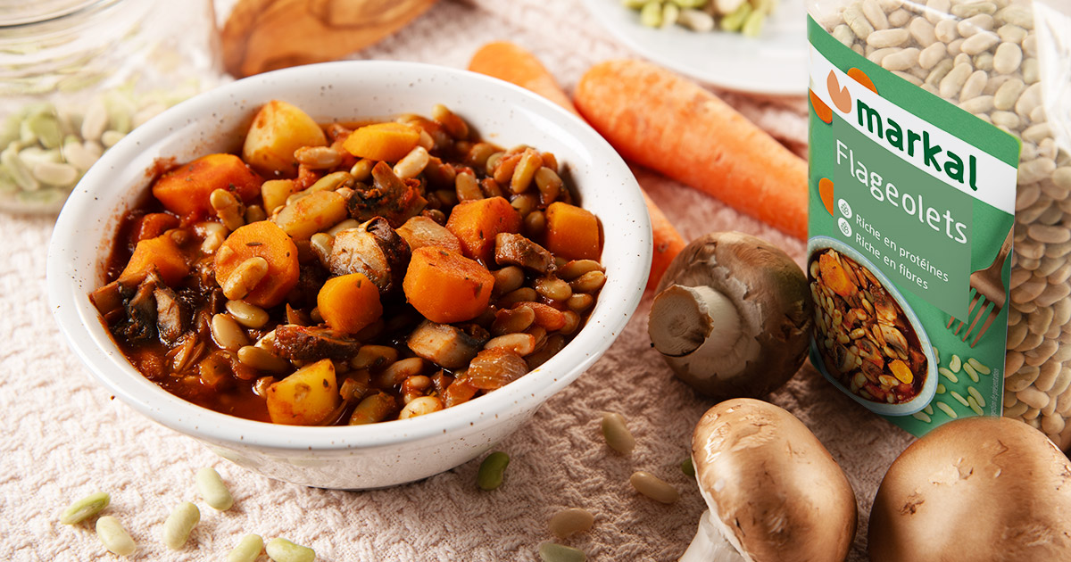 Mijoté de flageolets aux légumes