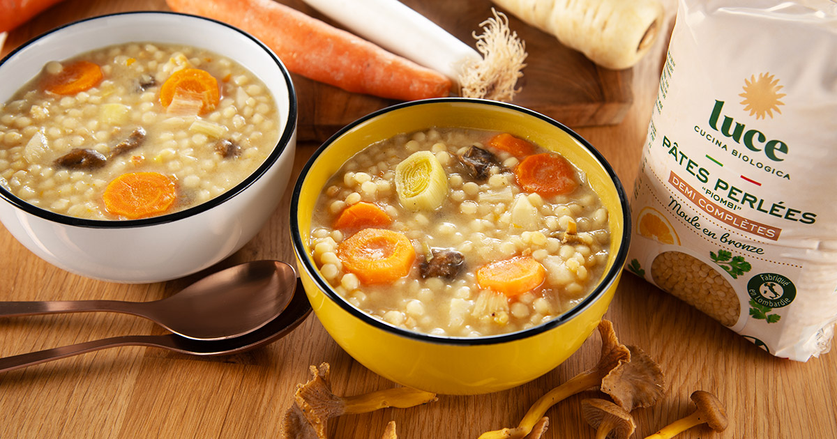 Soupe de piombi aux légumes d'hiver