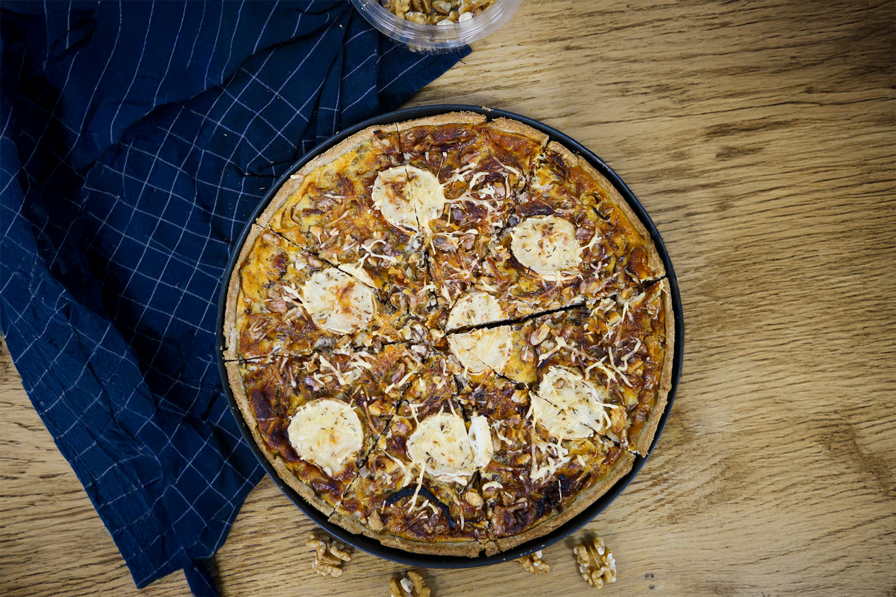 Quiche chèvre miel